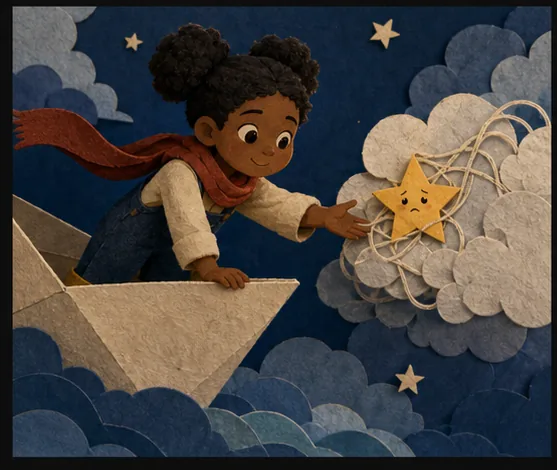 Asha and the Paper Moon Boat frame 4