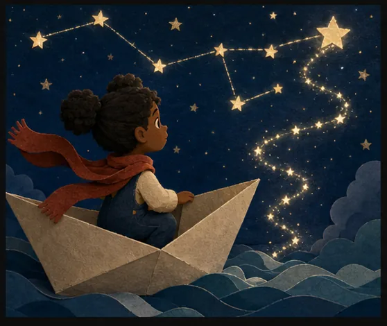 Asha and the Paper Moon Boat frame 5